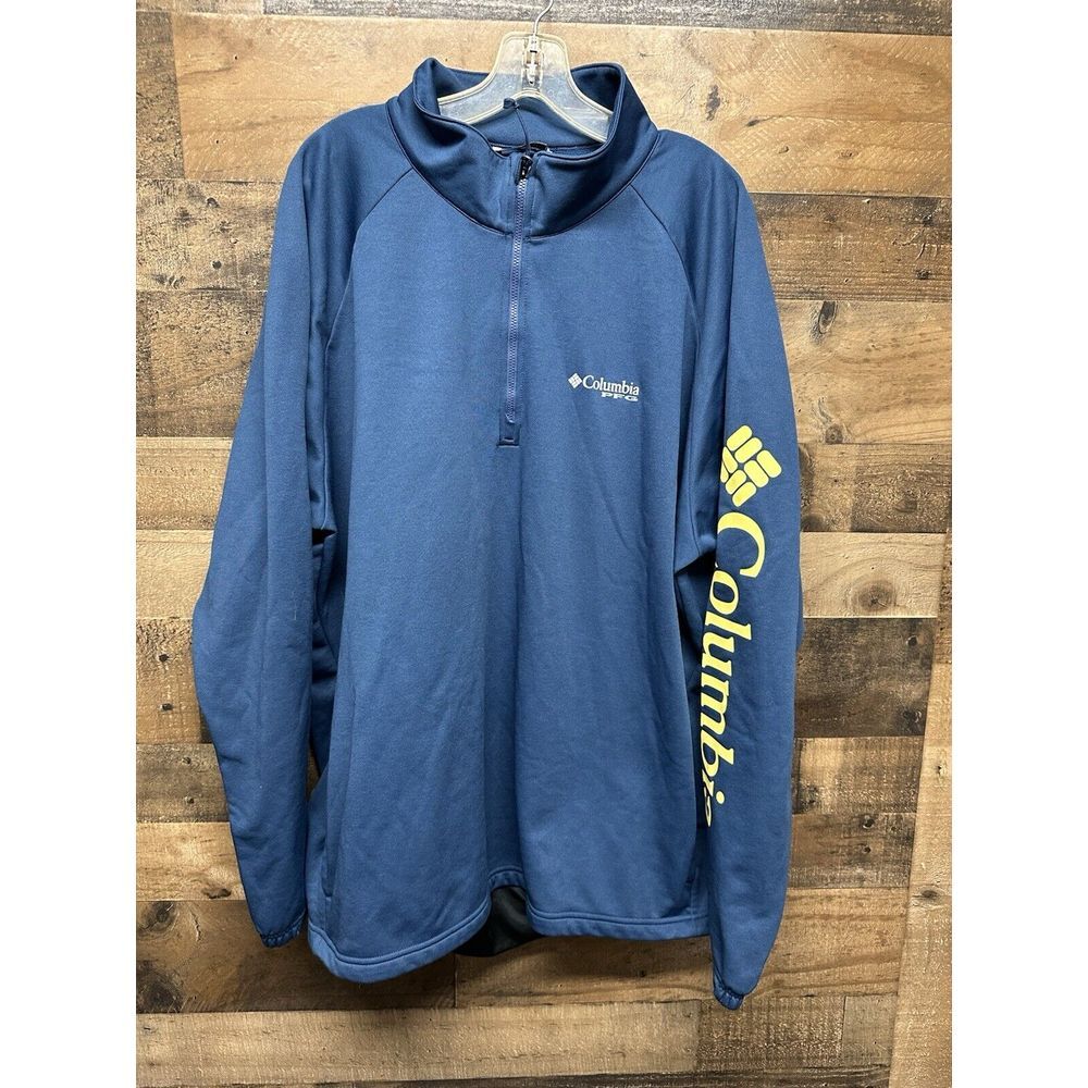 Columbia PFG Men's 1/4 Zip Fleece Jacket Size XXL